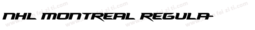 NHL Montreal Regula字体转换